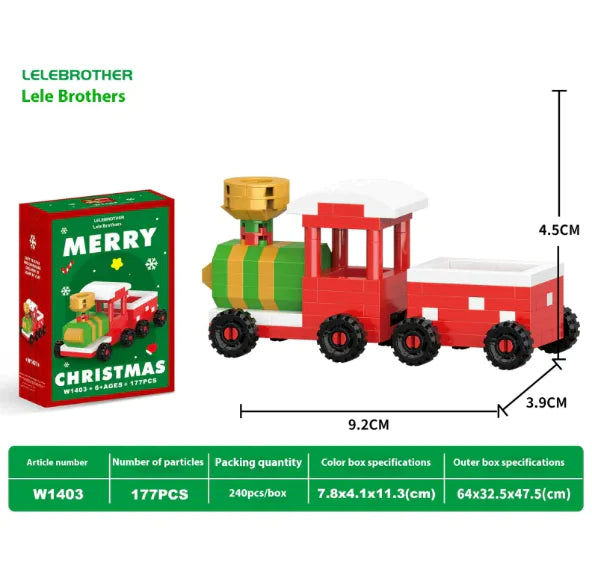 Christmas-Themed Santa Claus Tiny Particle Building Blocks